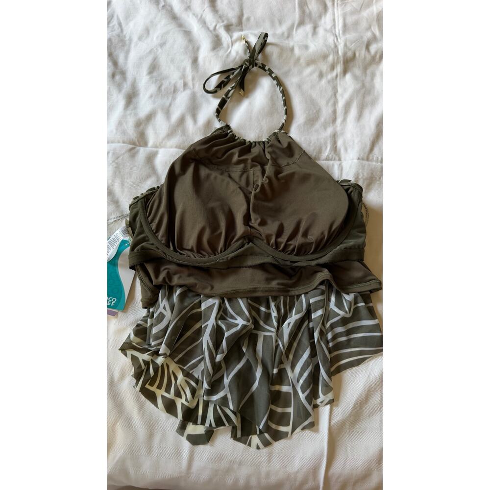 Coco Reef Palm Tankini Swimsuit Set 38C Top 2XL Bottom NWT $150 MSRP - Picture 8 of 14